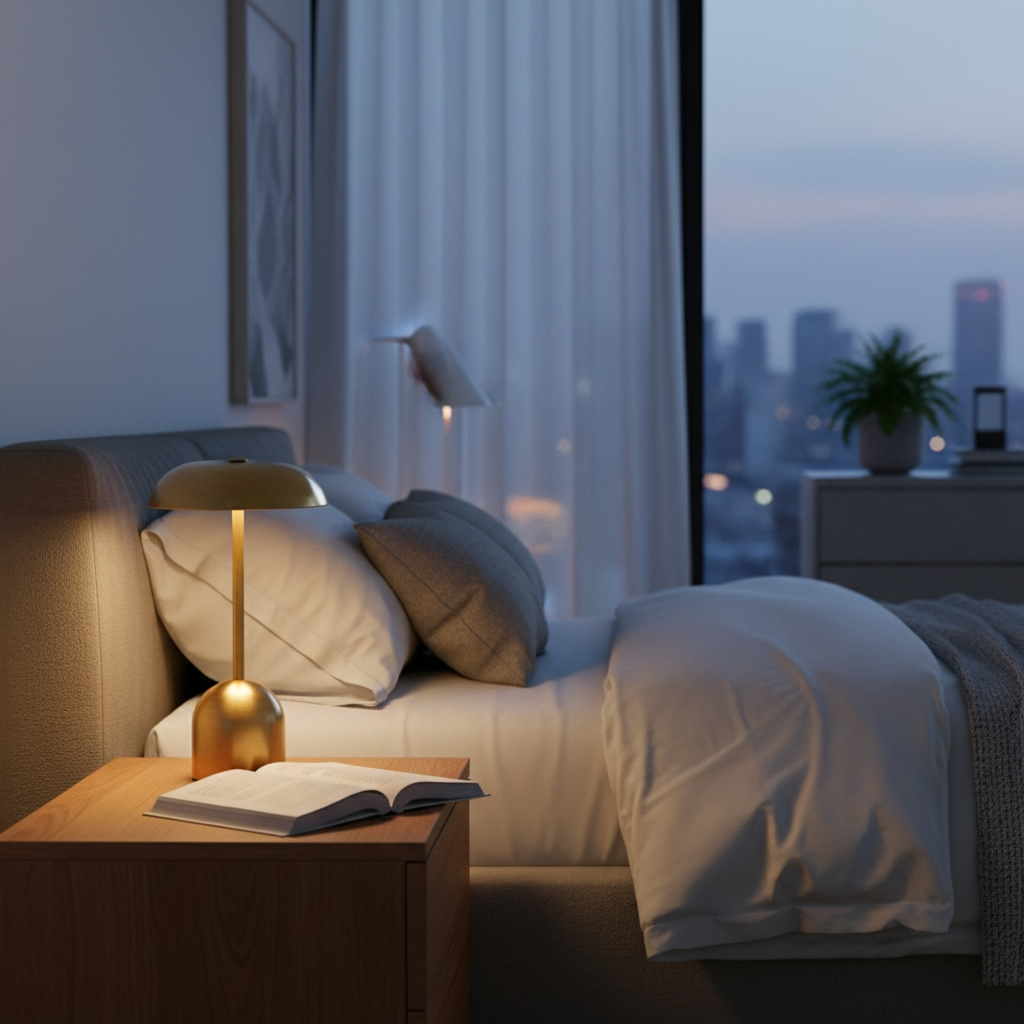 Lampe de chevet sans fil led moderne