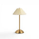 Lampe de chevet dorée éventail