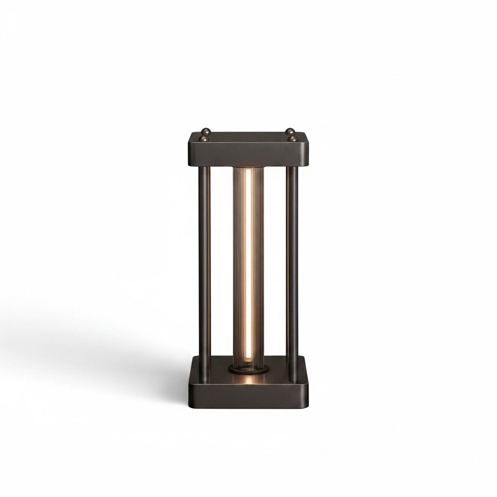 Lampe de chevet industriel noir