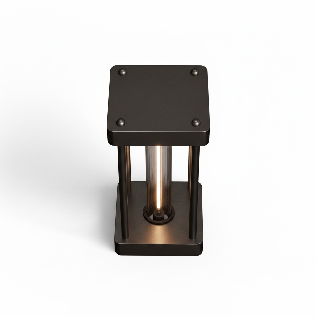 Lampe de chevet industriel noir