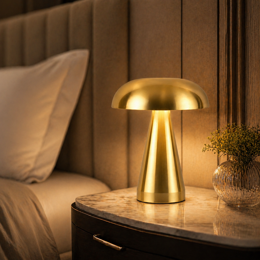 Lampe de chevet design alu