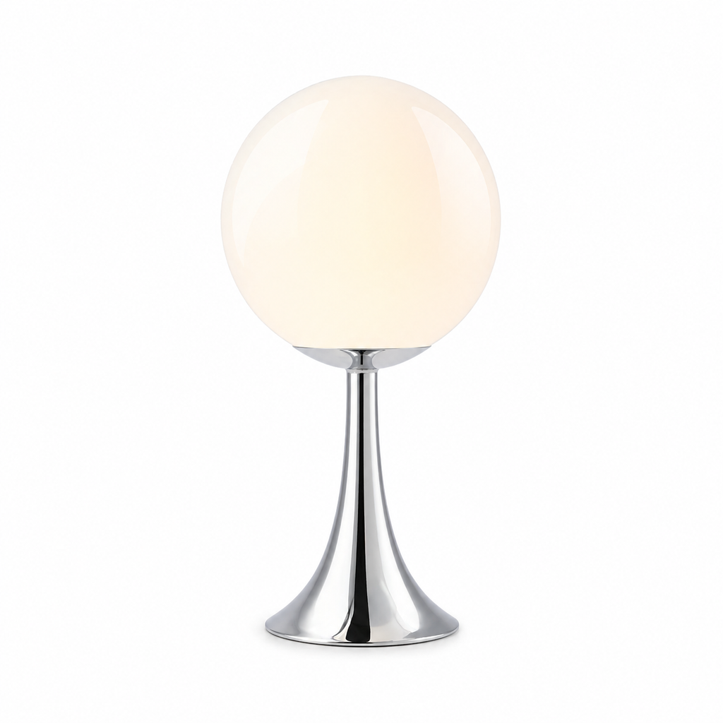 Lampe de chevet argenté