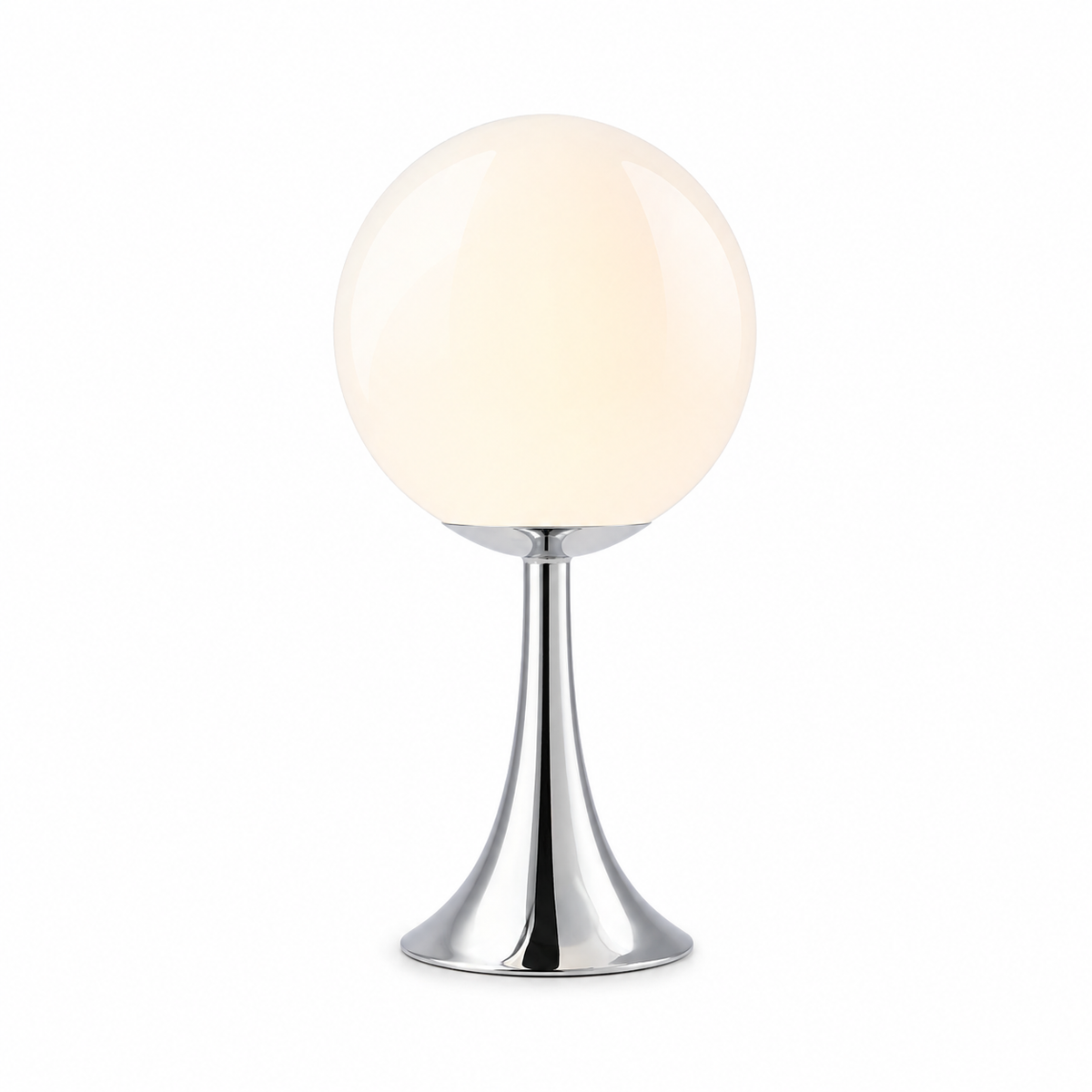 Lampe de chevet argenté