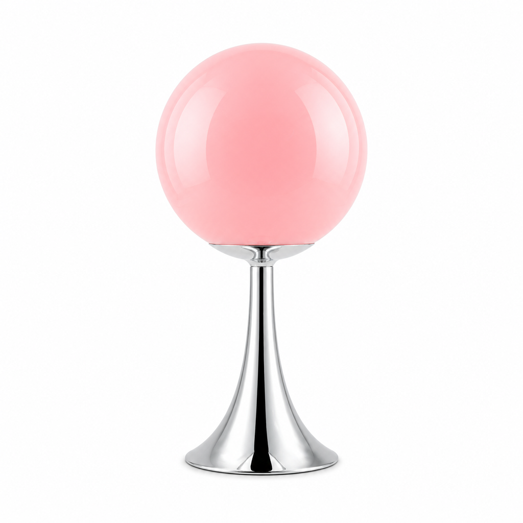 Lampe de chevet argenté