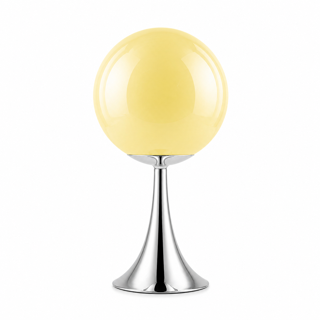 Lampe de chevet argenté