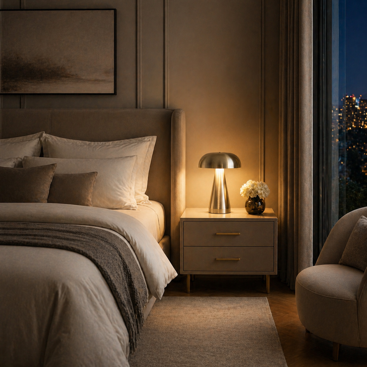 Lampe de chevet moderne tactile