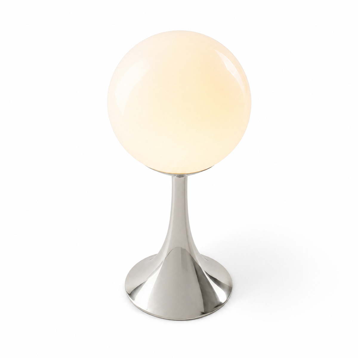 Lampe de chevet argenté