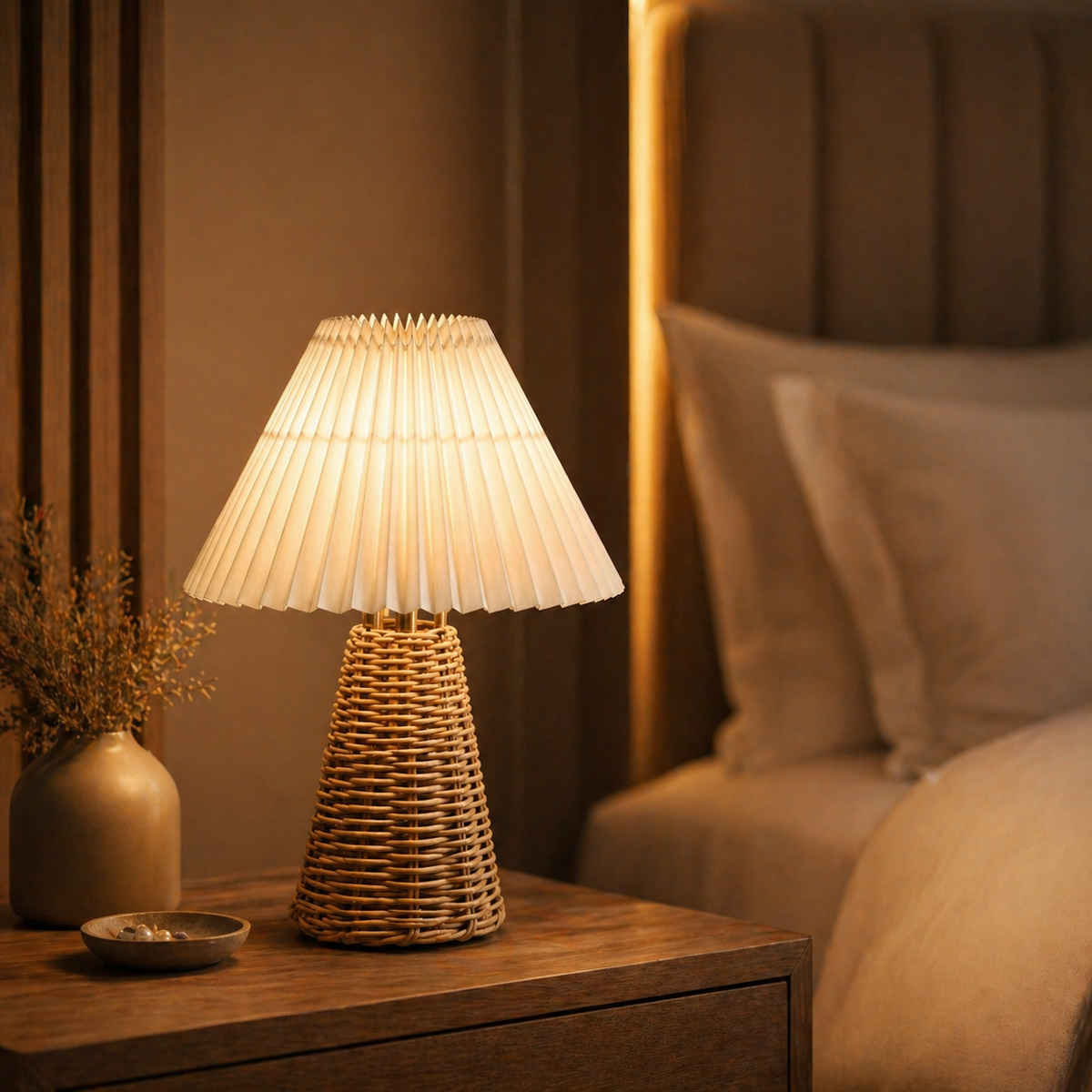 lampe de chevet bois