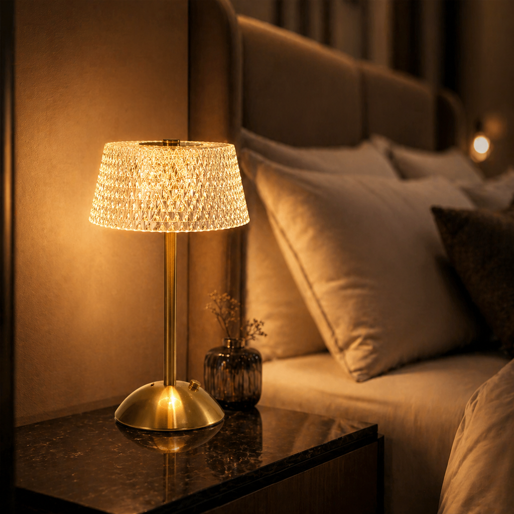 Lampe de chevet rechargeable design luxe