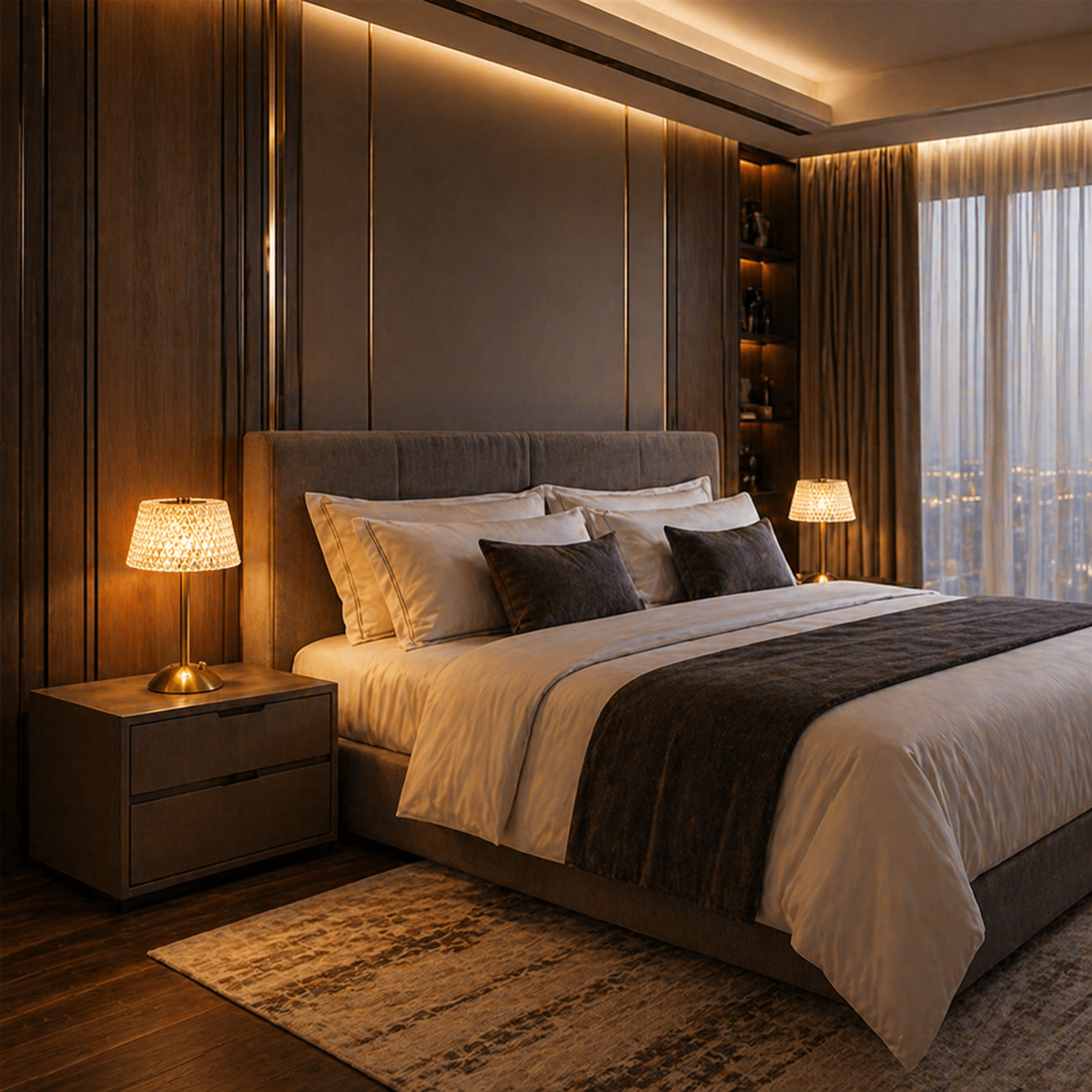 Lampe de chevet rechargeable design luxe