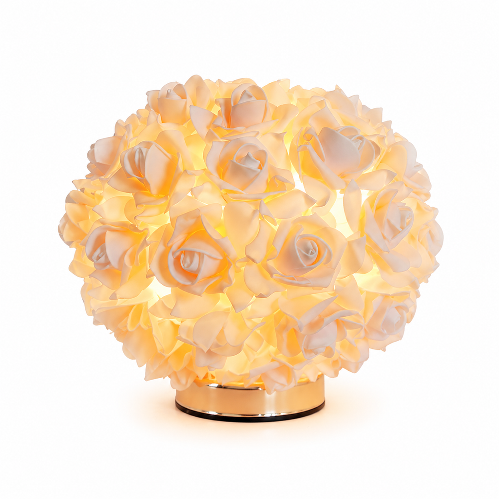Lampe de chevet fleures