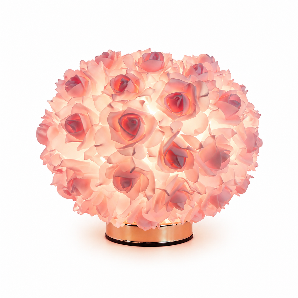 Lampe de chevet fleures