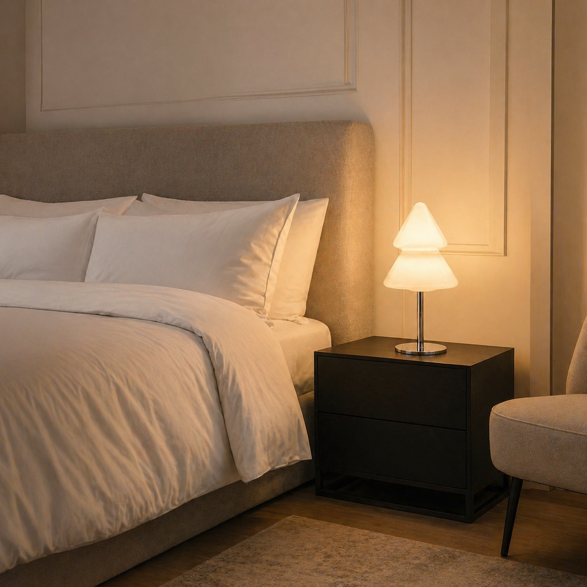 Lampe de chevet style japonais design