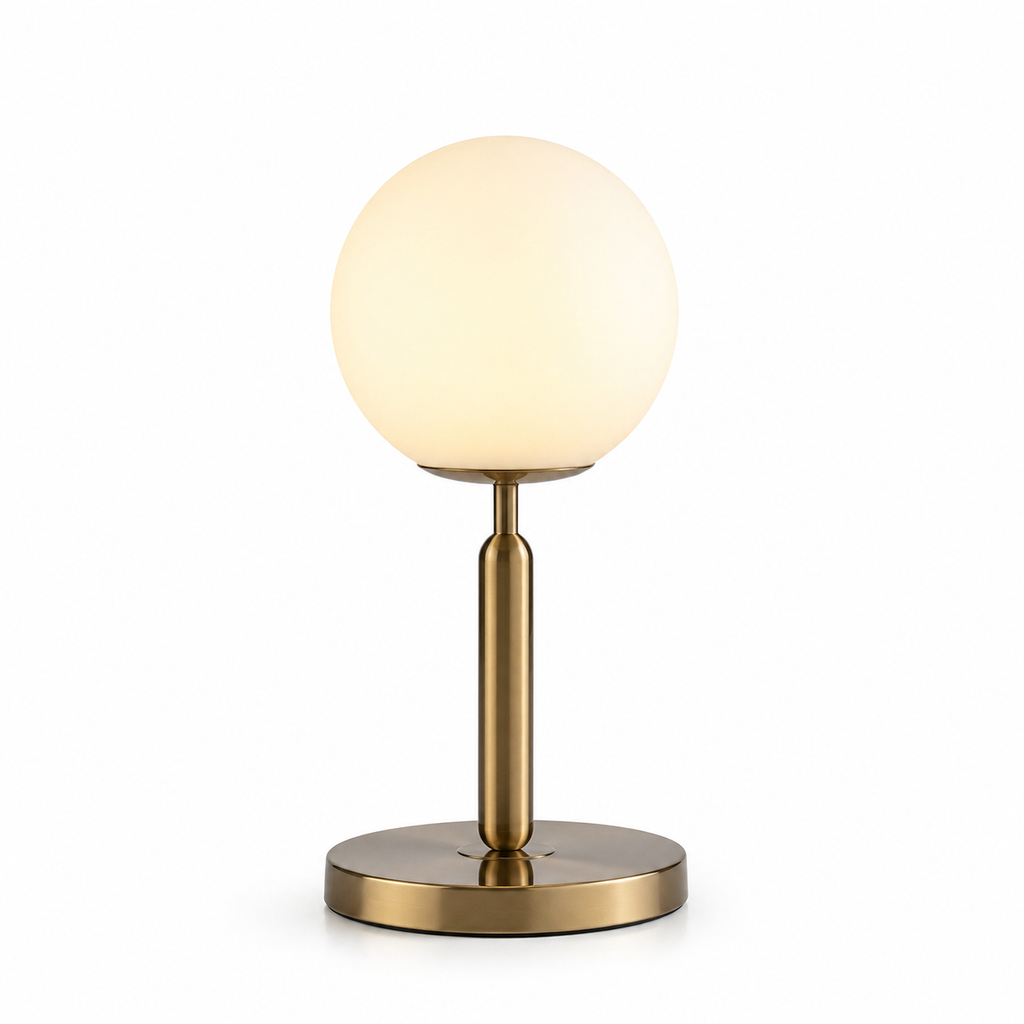 Lampe de chevet dorée