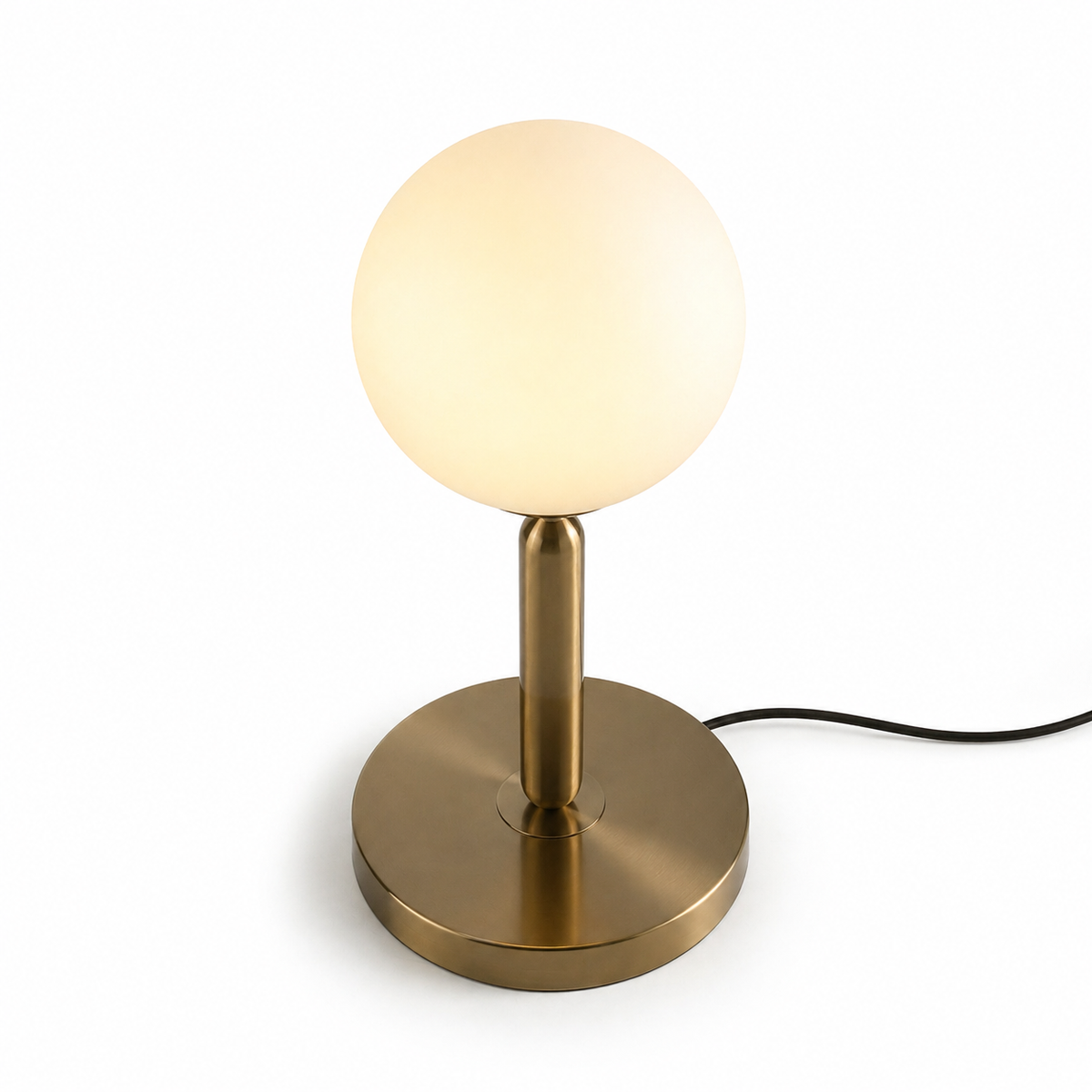 Lampe de chevet dorée