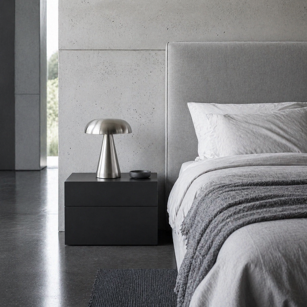 Lampe de chevet design alu