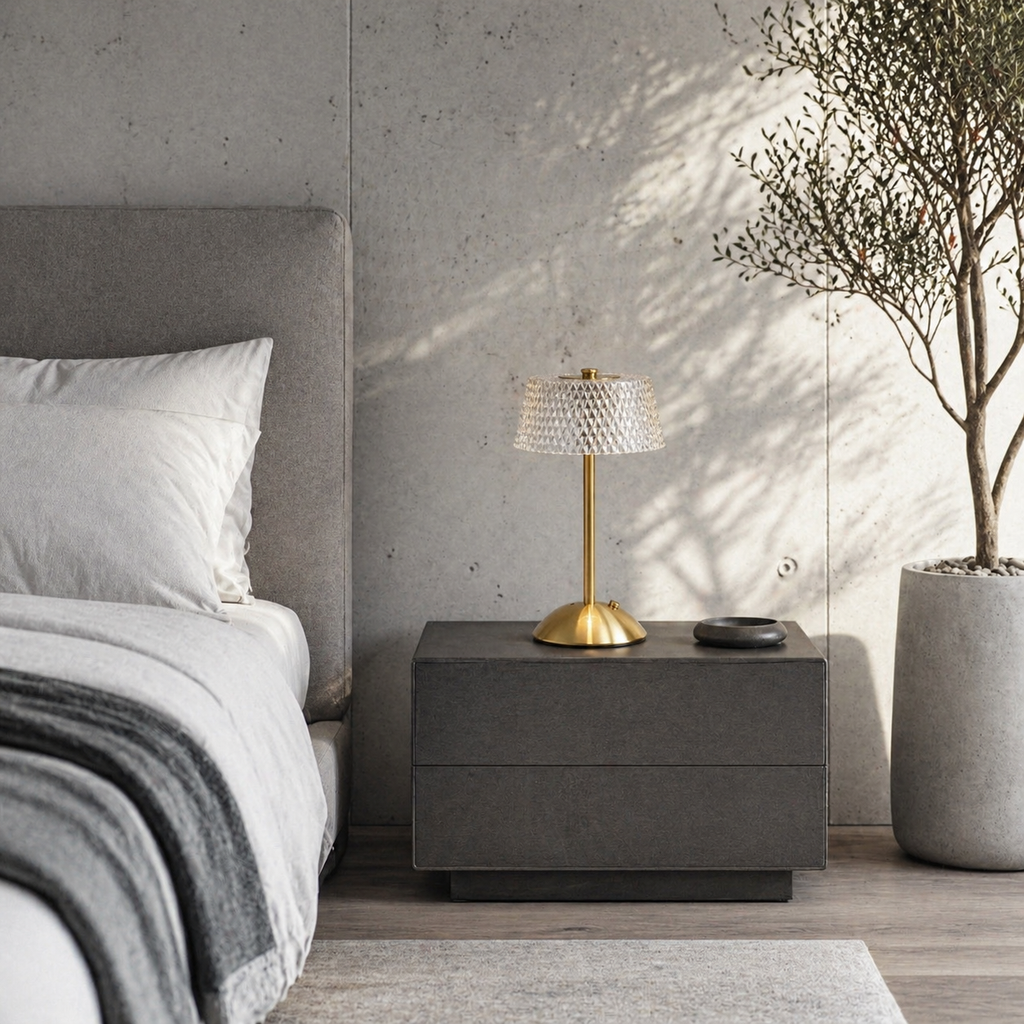 Lampe de chevet rechargeable design luxe