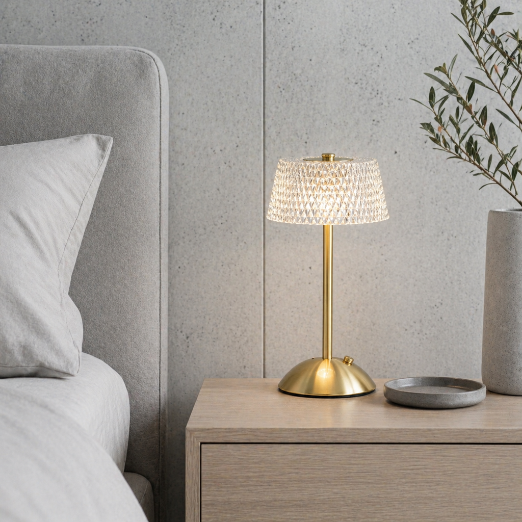 Lampe de chevet rechargeable design luxe