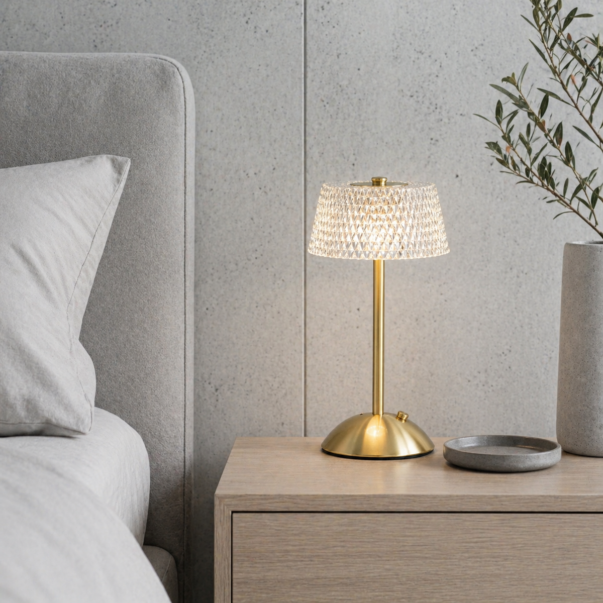 Lampe de chevet rechargeable design luxe