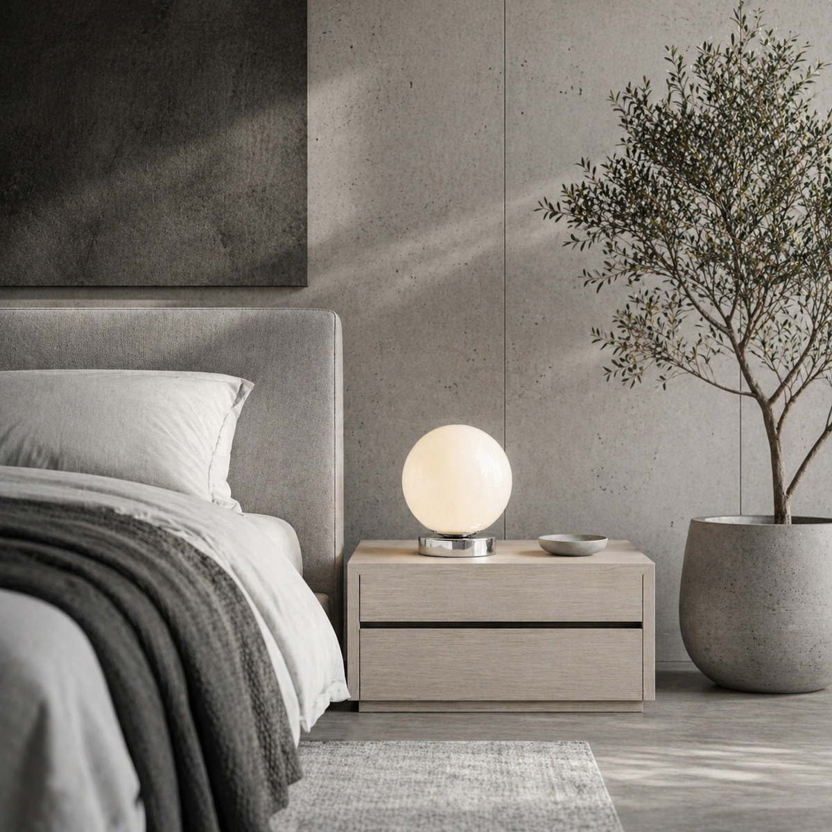 Lampe de chevet design minimaliste