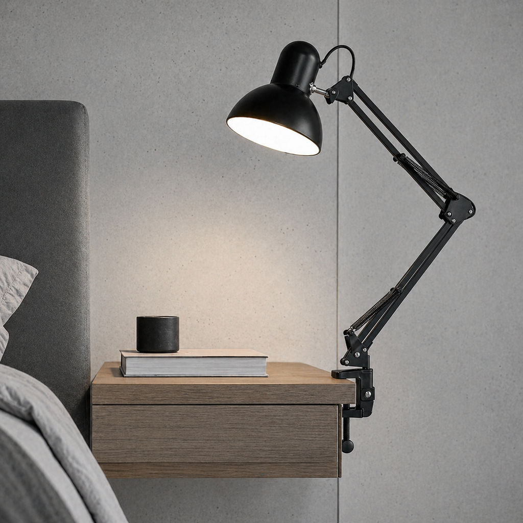 Lampe de chevet à pince