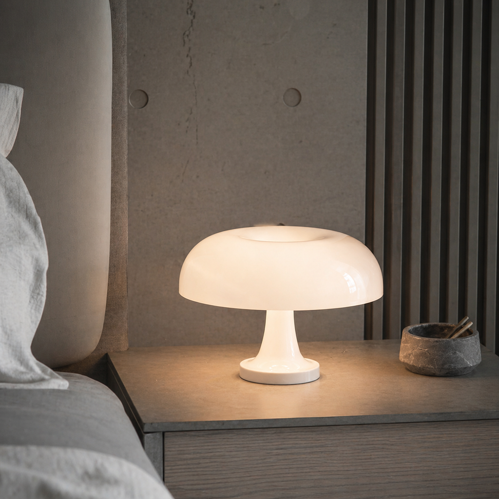 Lampe de chevet champignon design