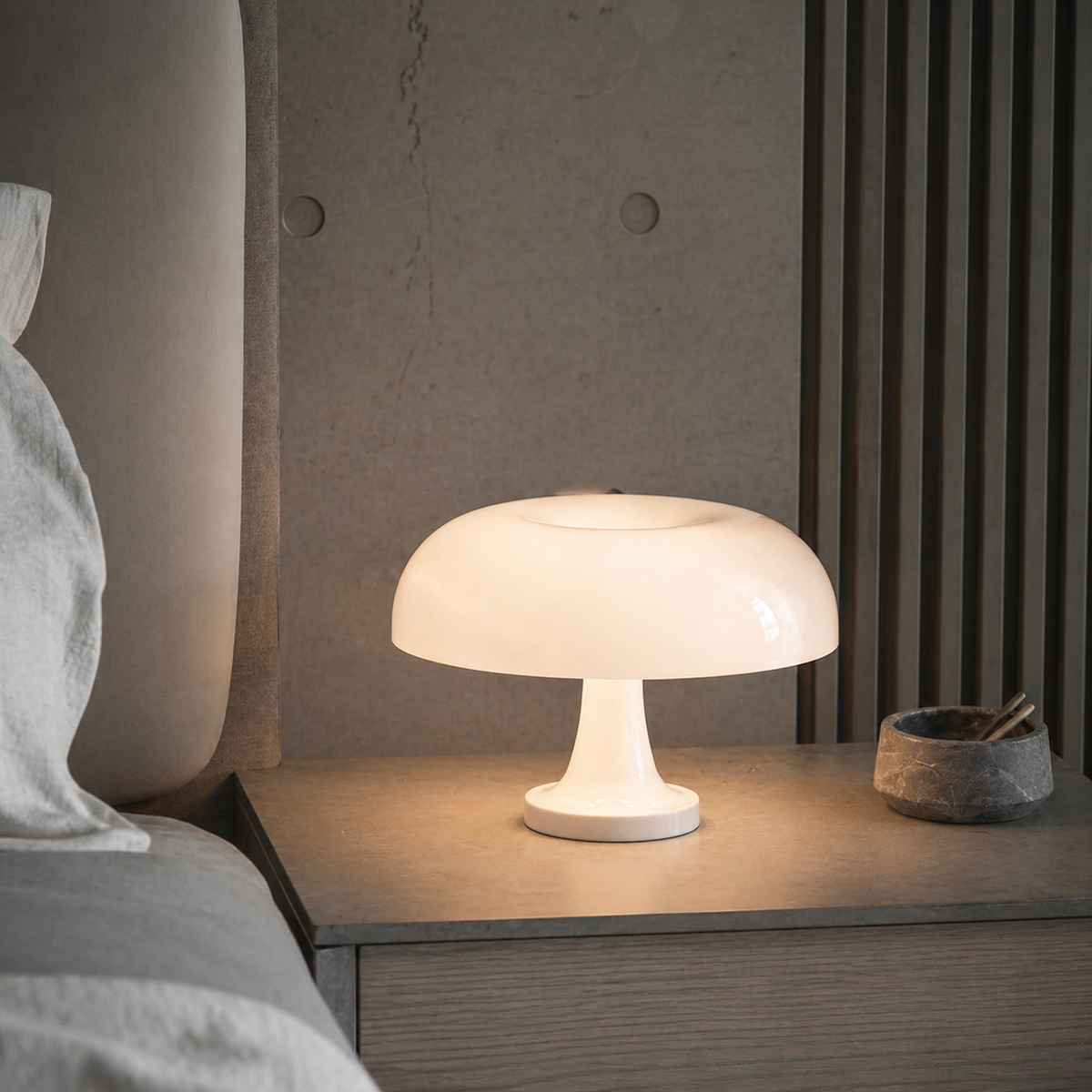 Lampe de chevet champignon design