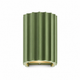 Lampe de chevet murale aluminium demi cylindre
