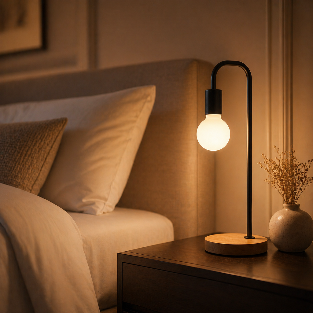 Lampe de chevet industriel