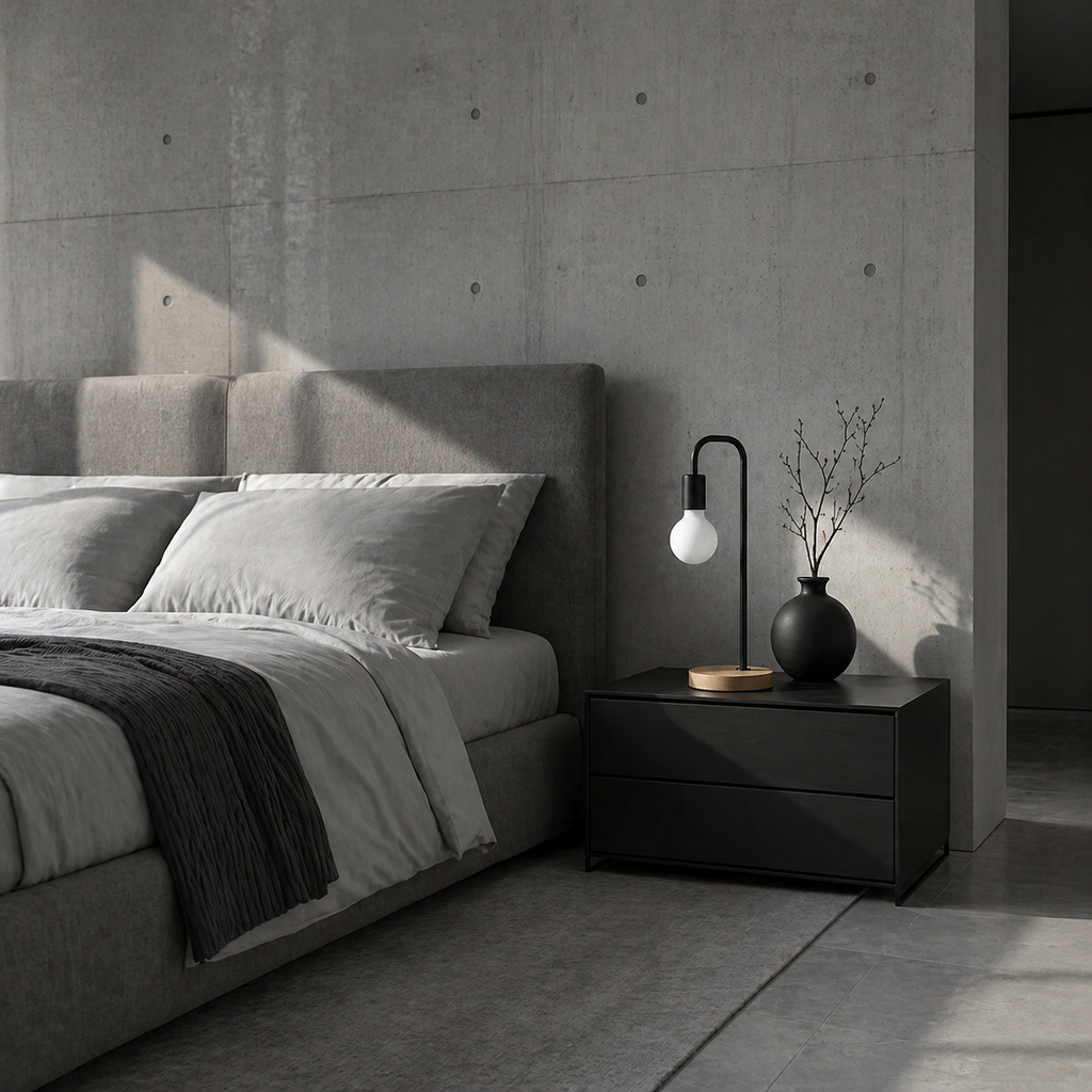 Lampe de chevet industriel