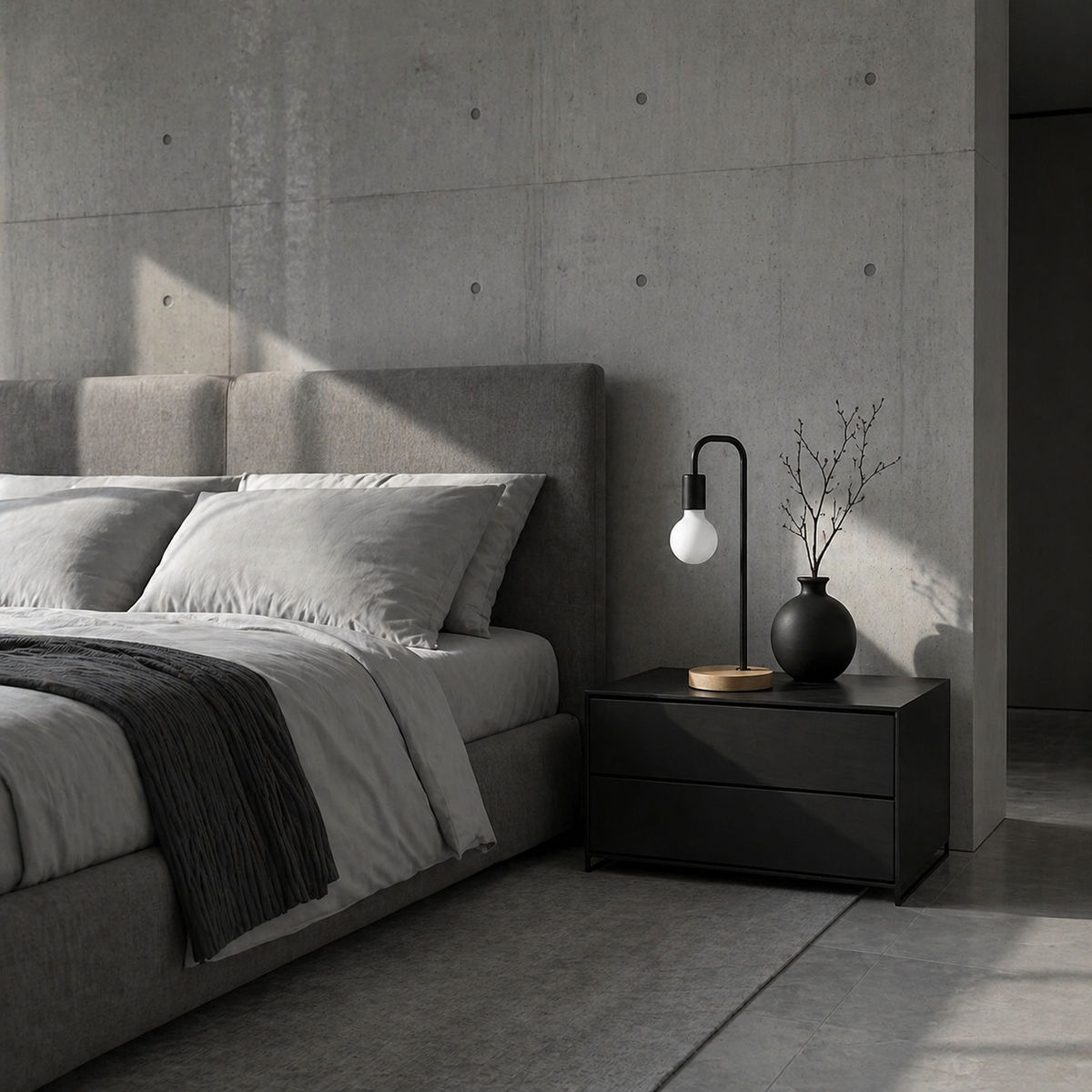 Lampe de chevet industriel