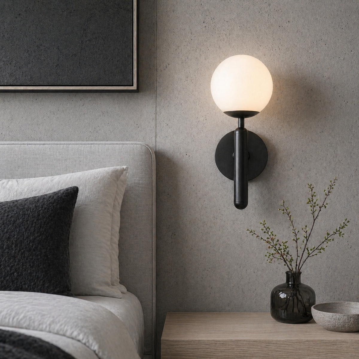 Lampe de chevet murale ronde