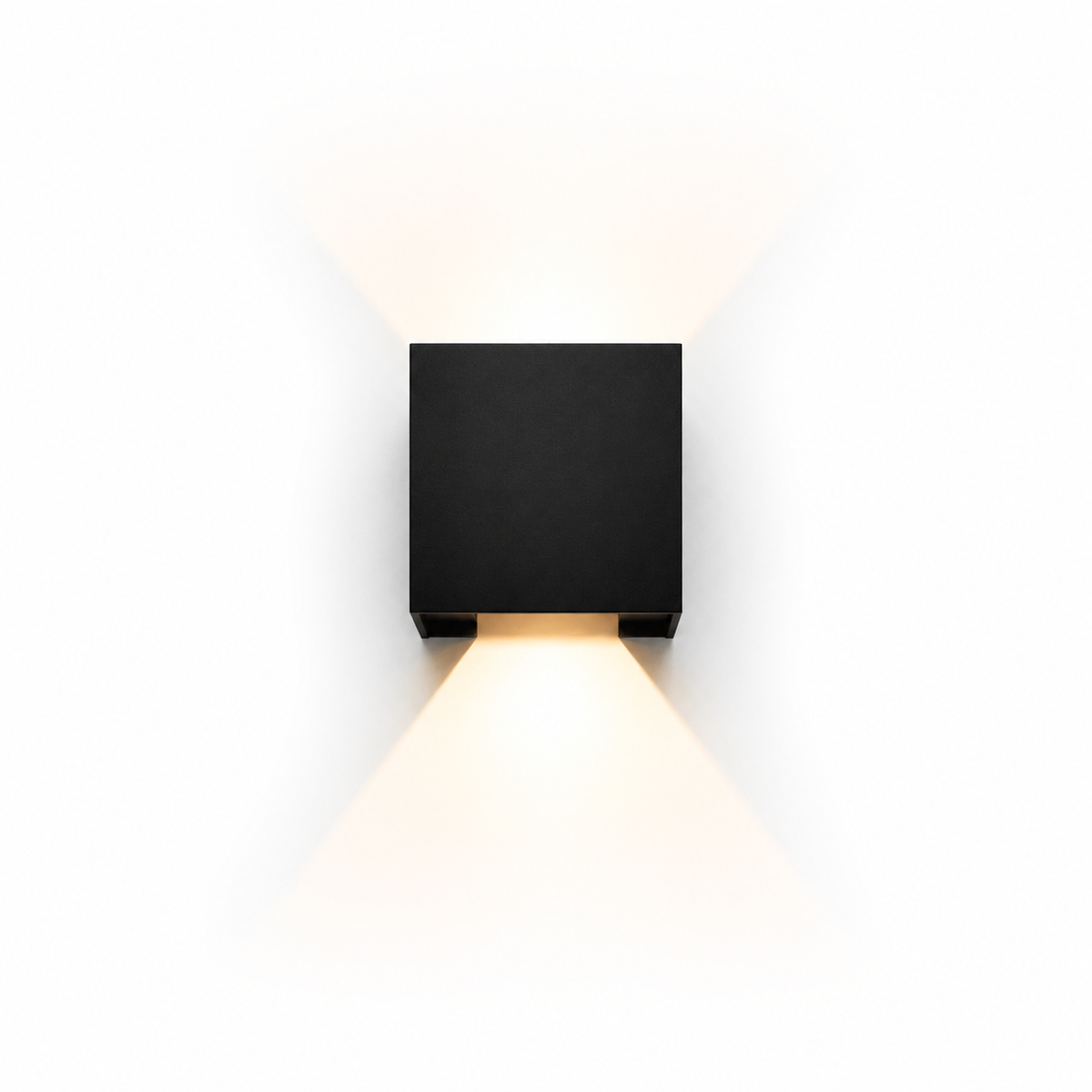 Lampe de chevet murale carré noir