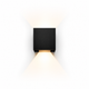 Lampe de chevet murale carré noir