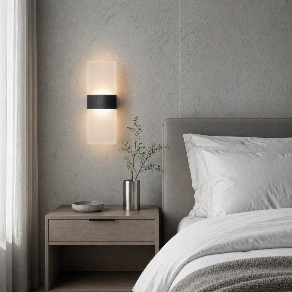 Lampe de chevet murale aluminium