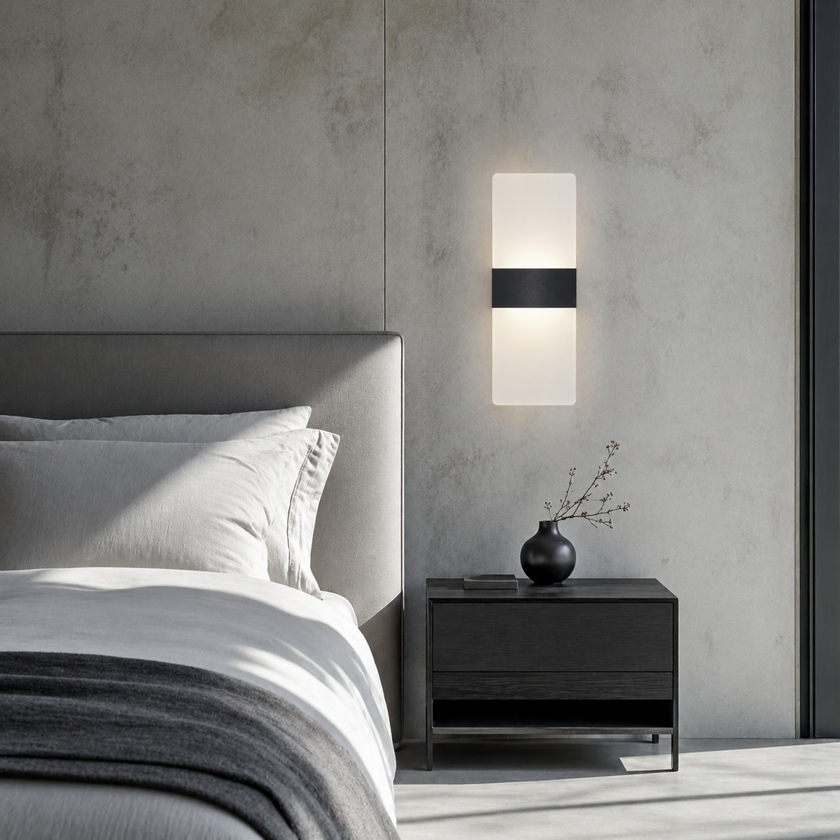 Lampe de chevet murale aluminium