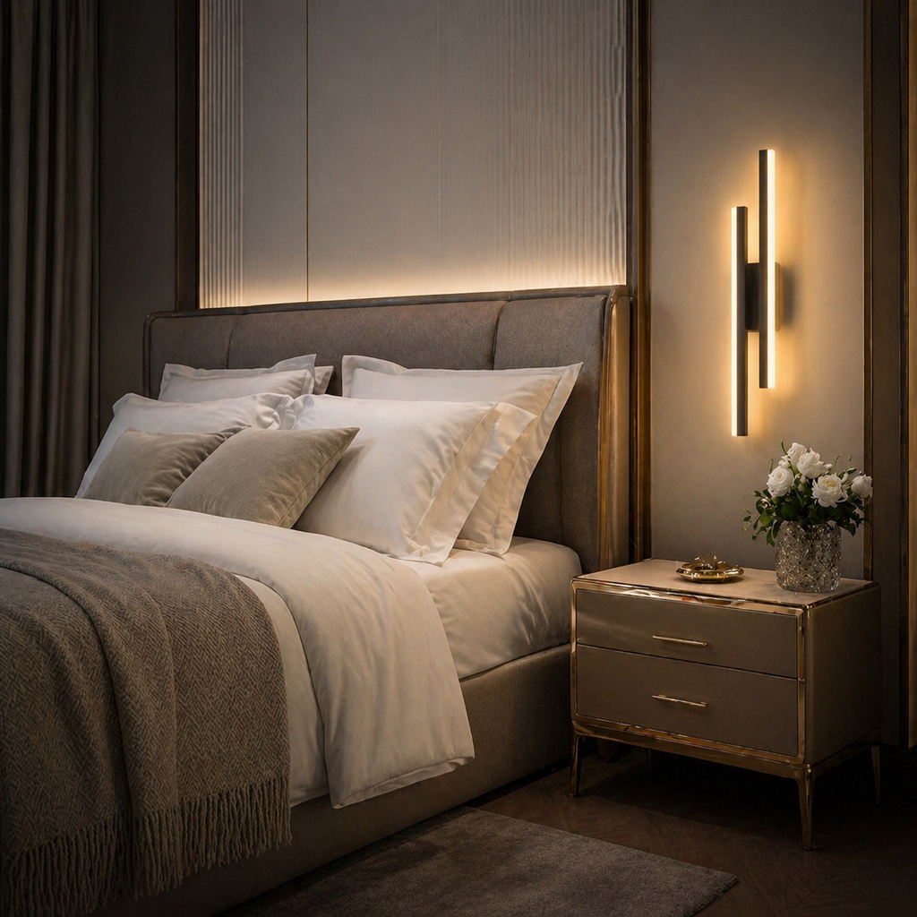 Lampe de chevet murale colonne Led