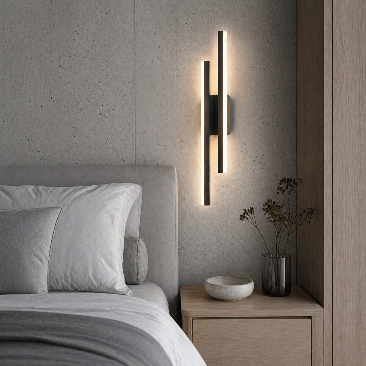 Lampe de chevet murale colonne Led