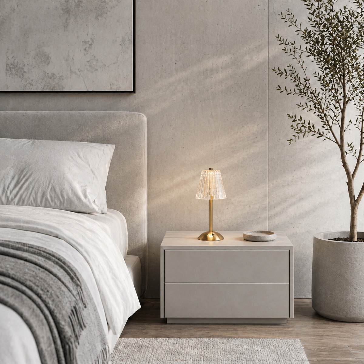 Lampe de chevet style luxe
