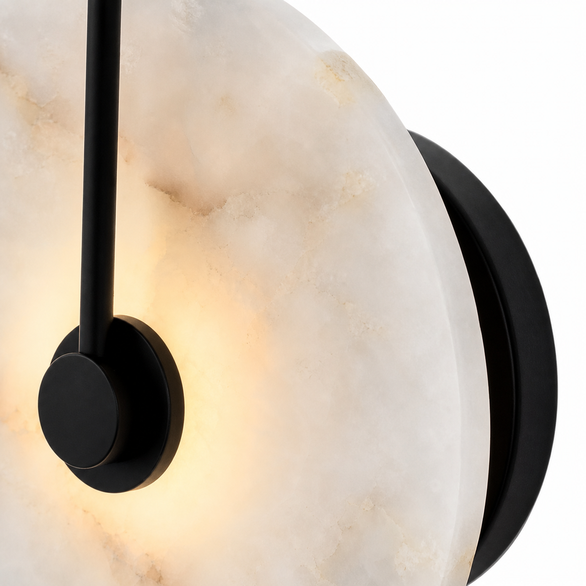 Lampe de chevet murale marbre cercle