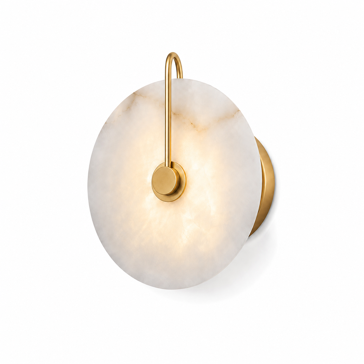 Lampe de chevet murale marbre cercle