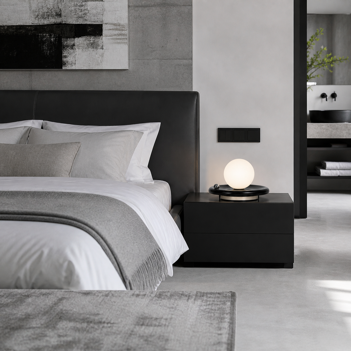 Lampe de chevet design sphère