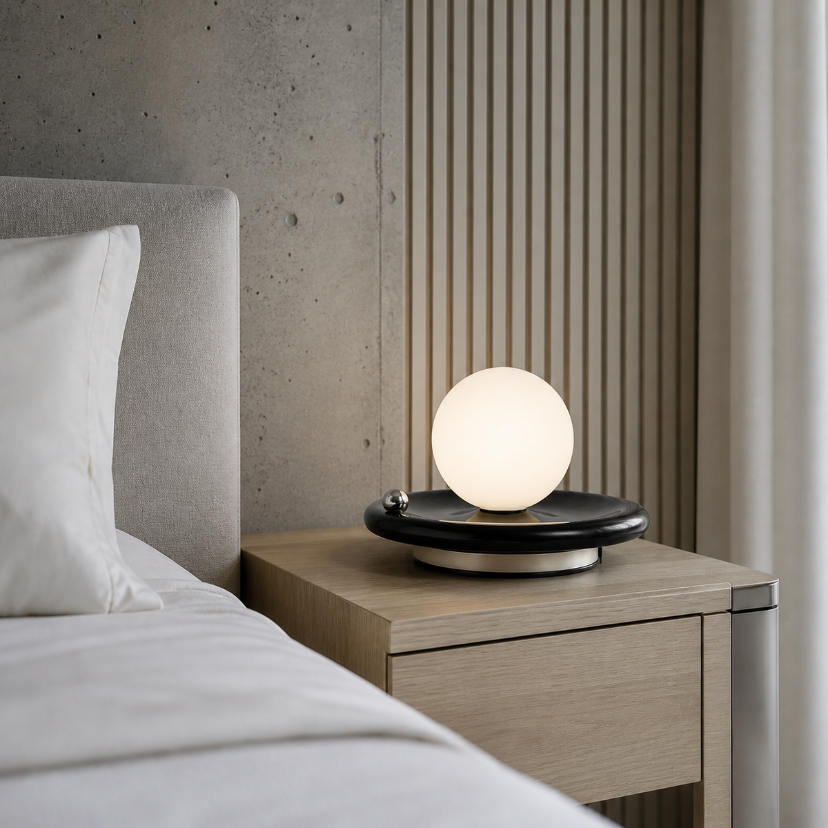Lampe de chevet design sphère