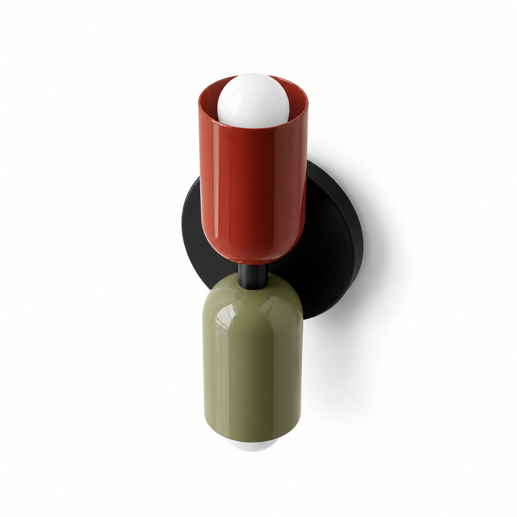Lampe de chevet design double ampoule
