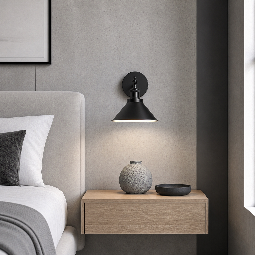 Lampe de chevet murale retro ajustable